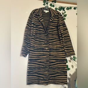 Saltwater LUXE Tan and Black Patterned Coat